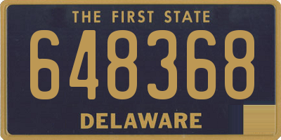 DE license plate 648368