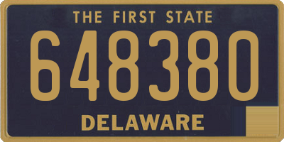 DE license plate 648380