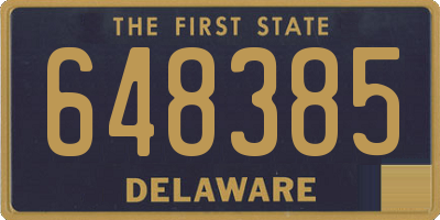 DE license plate 648385