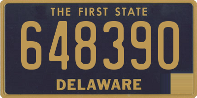 DE license plate 648390