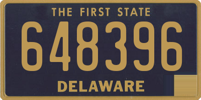 DE license plate 648396