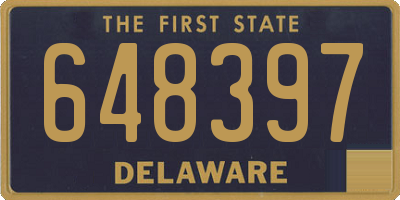DE license plate 648397