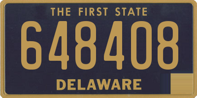 DE license plate 648408
