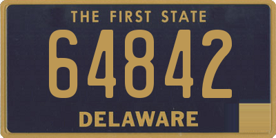 DE license plate 64842