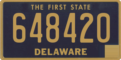 DE license plate 648420