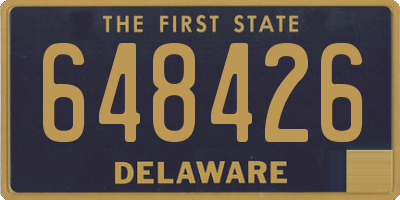 DE license plate 648426