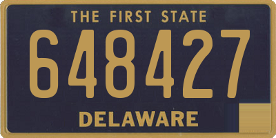 DE license plate 648427