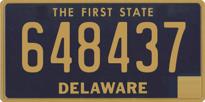 DE license plate 648437