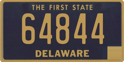 DE license plate 64844