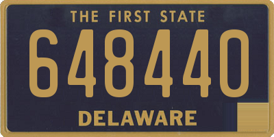DE license plate 648440