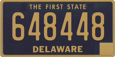 DE license plate 648448