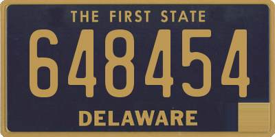 DE license plate 648454