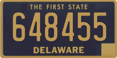 DE license plate 648455