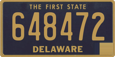 DE license plate 648472