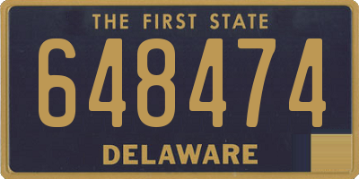 DE license plate 648474