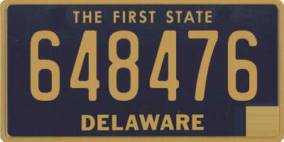DE license plate 648476