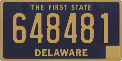 DE license plate 648481