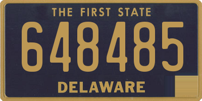 DE license plate 648485