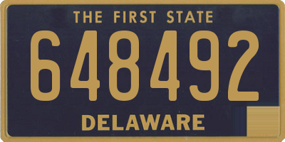 DE license plate 648492