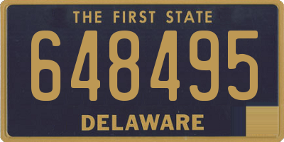 DE license plate 648495
