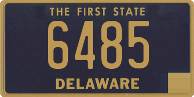 DE license plate 6485