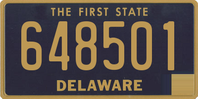 DE license plate 648501