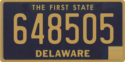 DE license plate 648505