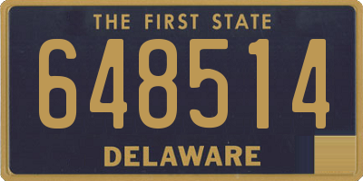 DE license plate 648514