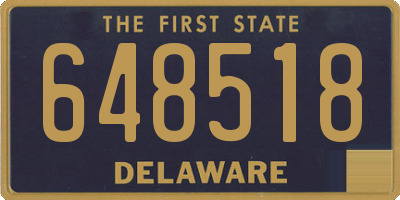 DE license plate 648518