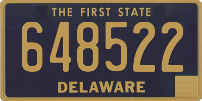 DE license plate 648522