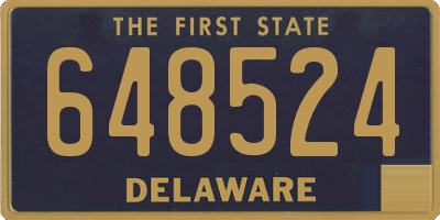 DE license plate 648524