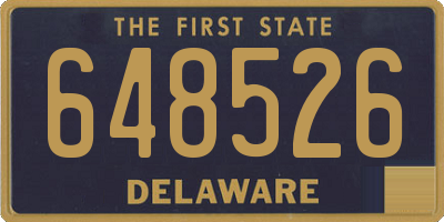 DE license plate 648526