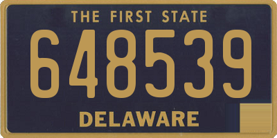 DE license plate 648539