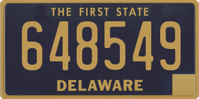 DE license plate 648549