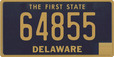 DE license plate 64855