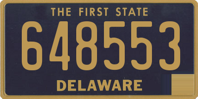 DE license plate 648553
