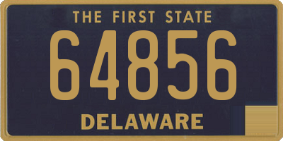 DE license plate 64856