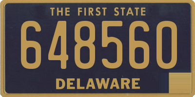 DE license plate 648560