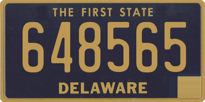 DE license plate 648565