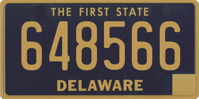 DE license plate 648566