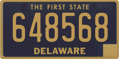 DE license plate 648568