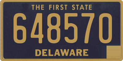 DE license plate 648570