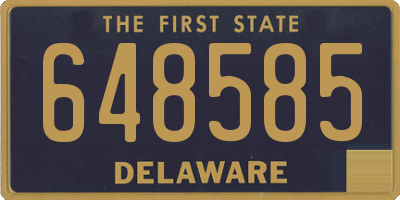 DE license plate 648585