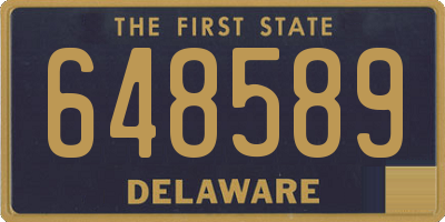 DE license plate 648589