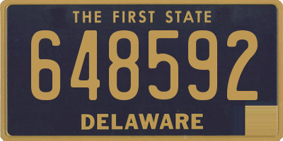 DE license plate 648592