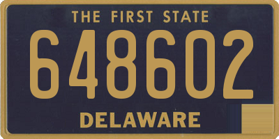 DE license plate 648602