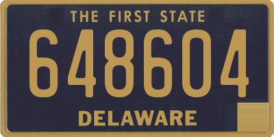 DE license plate 648604