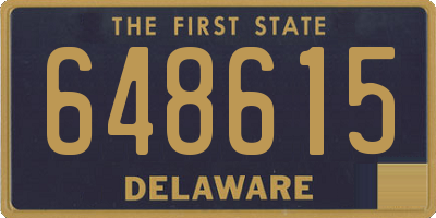 DE license plate 648615