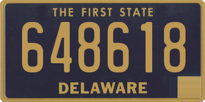 DE license plate 648618