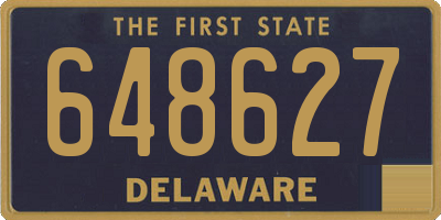 DE license plate 648627